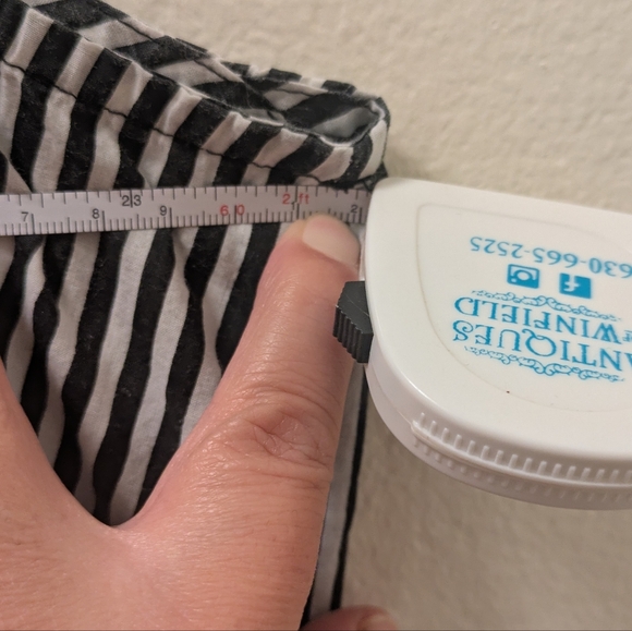 Striped Black and White Sleeveless Dress - Picture 6 of 7